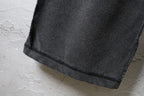 Balenciaga dark pants cuff with neat hem stitching