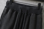 Balenciaga pants waistband with drawstring and pleated gathers