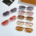 Louis Vuitton sunglasses assortment with mixed lens colors and chain frames
