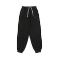 Black drawstring pants with elastic cuffs and Christian Dior logo