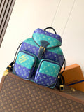 Louis Vuitton multicolor monogram backpack with front flap and zip pockets