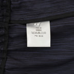 Size S care label on navy jogger pants