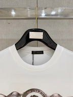 Versace T-shirt with ribbed crew neck and Medusa chest print