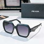 Prada sunglasses with black square frames and dark lenses