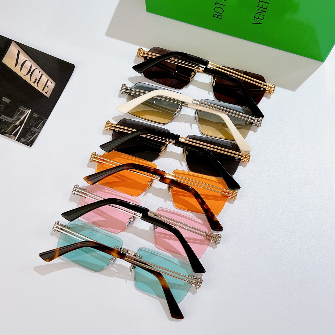 Bottega Veneta sunglasses assortment with multi-color tinted lenses and mixed frames