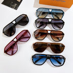 Set of five sunglasses with different frame colors and tinted lenses, each with rhinestone temple detail