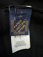 Louis Vuitton clothing care label and size tag with washing instructions
