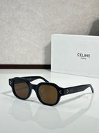Celine sunglasses with black frame and brown-tinted lenses