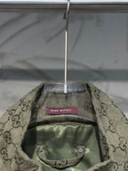 Gucci-pattern jacket interior lining with “Made in Italy” label