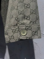 GG monogram long garment cuff with button detail
