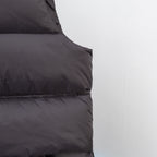 Moncler long puffer jacket, dark padded front panel