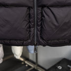 Moncler long puffer jacket with full-length front zipper