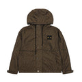Brown Fendi hooded jacket with FF pattern, snap buttons and front pockets.
