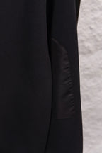 Prada sweatshirt side seam and panel detail on long-sleeve hem