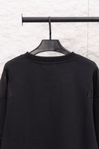 Prada long-sleeve crewneck sweatshirt upper body, minimal front design