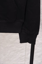 Prada sweatshirt sleeve cuff and ribbed hem, close-up