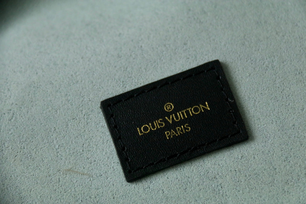 Louis Vuitton Paris leather label tag
