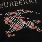 Burberry bomber jacket back with colorful embroidered graphic on black fabric