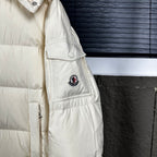 Off-white jacket sleeve with flap pocket and embroidered crest patch