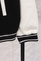 Givenchy white sleeve hem with black and white striped cuff