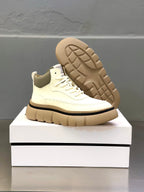 Givenchy off-white sneakers with molded tread outsole and lace-up front