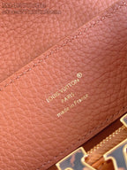 Louis Vuitton pebbled leather label: Paris made in France