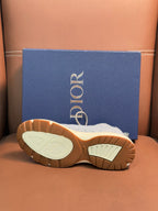 Dior unisex sneaker outsoles, textured beige sole with dark tread