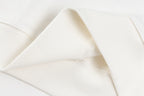 Long-sleeve sweatshirt, white knit fabric with ribbed trim