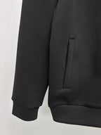Fendi black sweatshirt sleeve and side pocket with clean stitch details