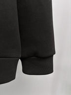 Fendi black sweatshirt lower hem with ribbed cuff and tapered fit