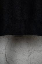 Louis Vuitton sweater hem and knit texture, ribbed band at bottom