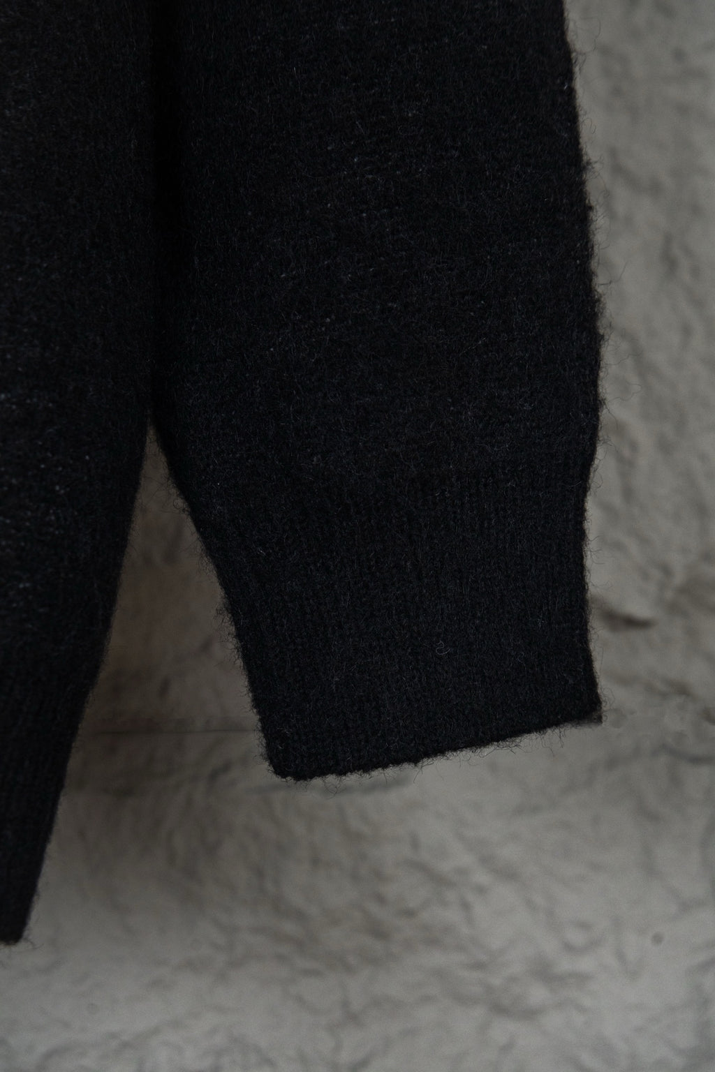 Louis Vuitton sweater lower body, black knit with straight hem