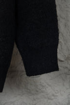 Louis Vuitton sweater lower body, black knit with straight hem
