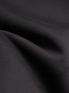 Black hoodie fabric with fine woven texture