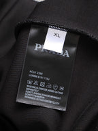 Black jacket interior size XL tag with PRADA branding