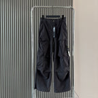 Stone Island cargo shorts in black with cargo pockets and adjustable waistband