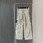 Stone Island cargo shorts in cream with cargo pockets and belt loops