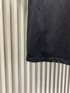 Louis Vuitton black T-shirt hem with stitched edge