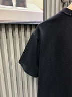 Louis Vuitton black T-shirt back shoulder with crew neckline
