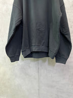 Balenciaga dark hoodie, back hem and cuffs detail, long sleeves