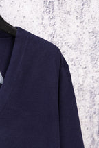 Navy knit sleeve