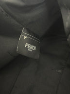 Fendi Roma fabric label on dark interior lining