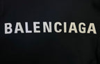 BALENCIAGA logo print on dark sweatshirt