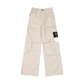 Stone Island beige cargo pants with multiple flap pockets