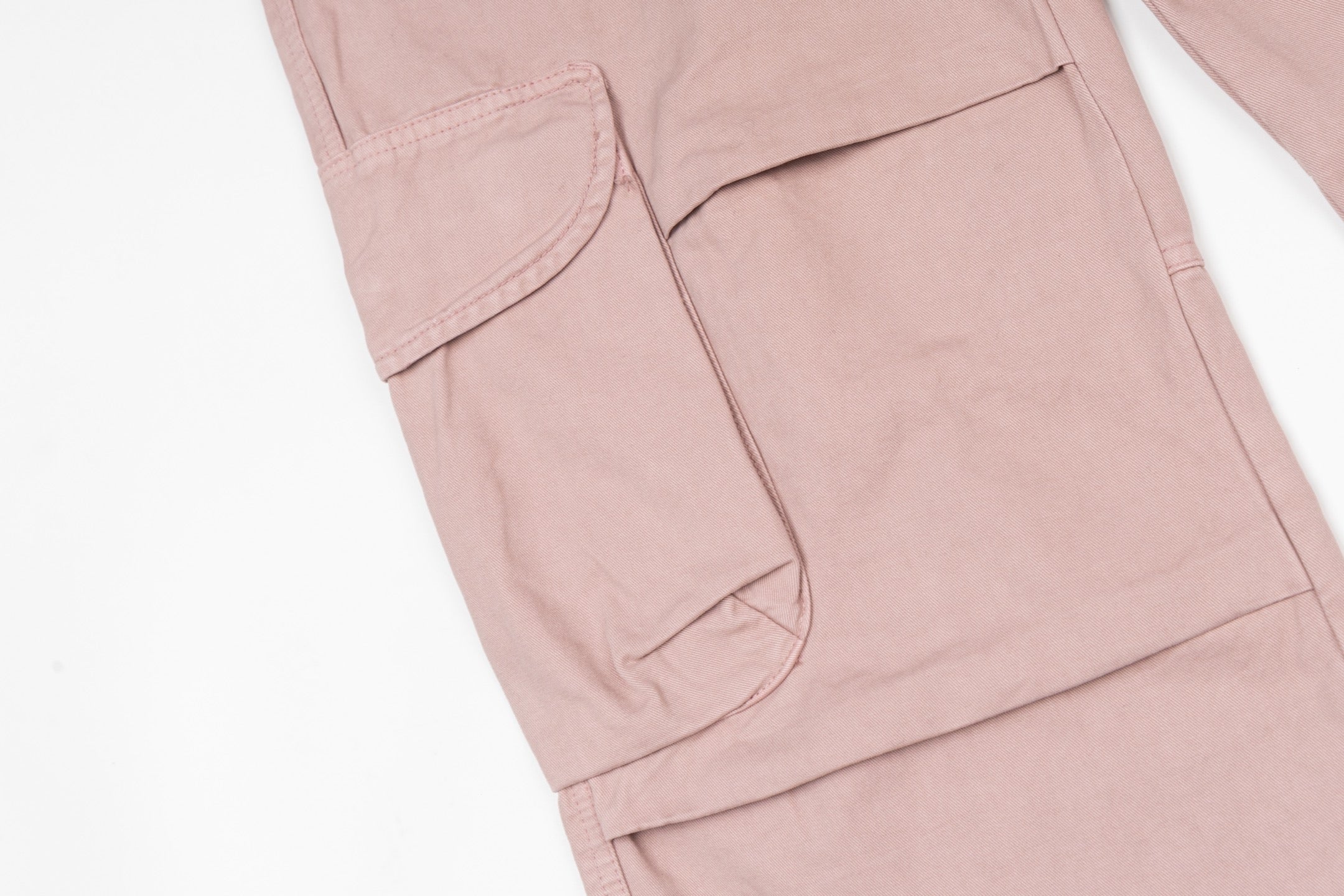 Stone Island pants in dusty pink with side flap pockets and straight leg