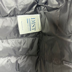 Moncler long puffer jacket interior label stitched inside padded lining