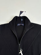 Louis Vuitton zip-up jacket, dark navy, stand collar and zipper pull