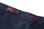 Gucci waistband labels with GUCCI print and Made in Italy tags