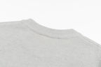 Amiri knit sweater shoulder yoke with ribbed crew collar detail