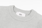 Amiri knit sweater collar with ribbed crew neck and inner brand label